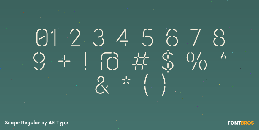 Scape Regular Font Poster #4