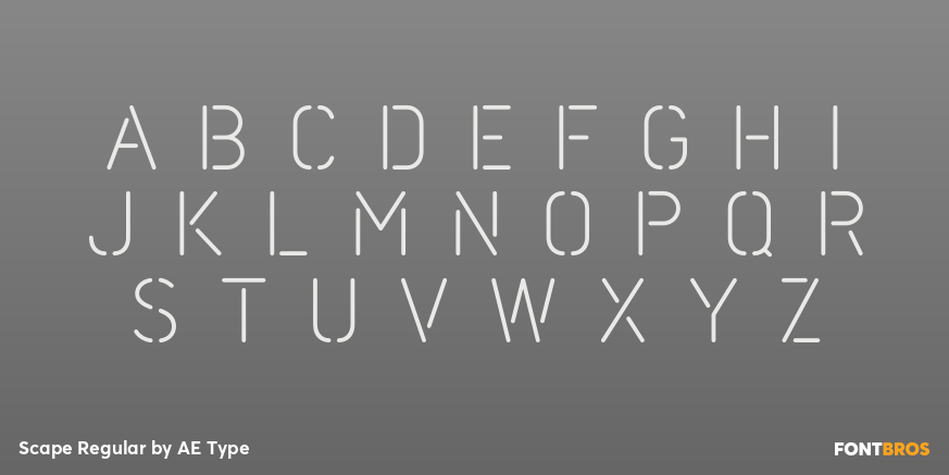 Scape Regular Font Poster #1