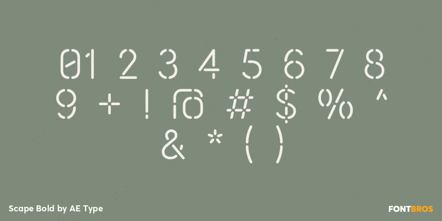 Scape Bold Font Poster #1