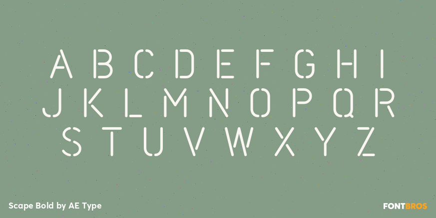 Scape Bold Font Poster #2