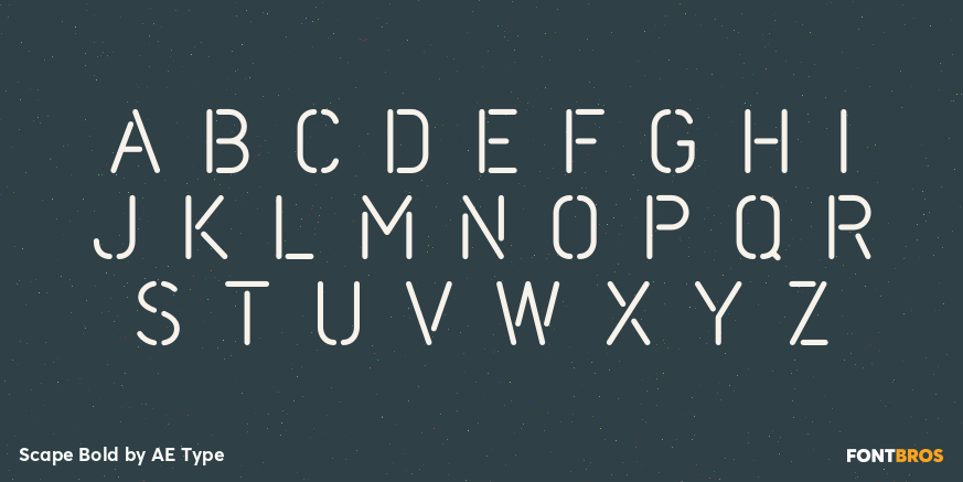 Scape Bold Font Poster #3