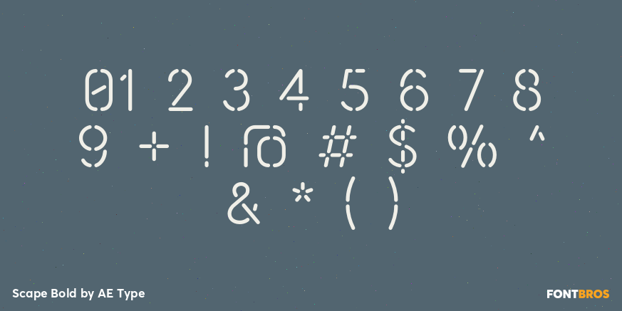 Scape Bold Font Poster #4