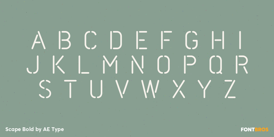 Scape Bold Font Poster #1