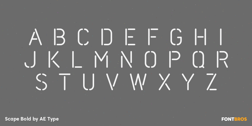 Scape Bold Font Poster #1