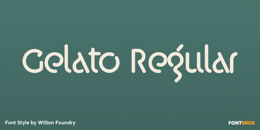 Gelato Regular Font Poster #1
