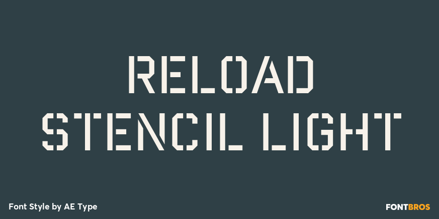 Reload Stencil Light Poster