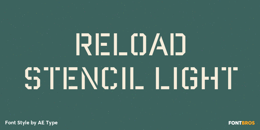 Reload Stencil Light Poster
