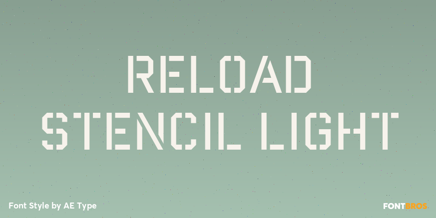 Reload Stencil Light Poster