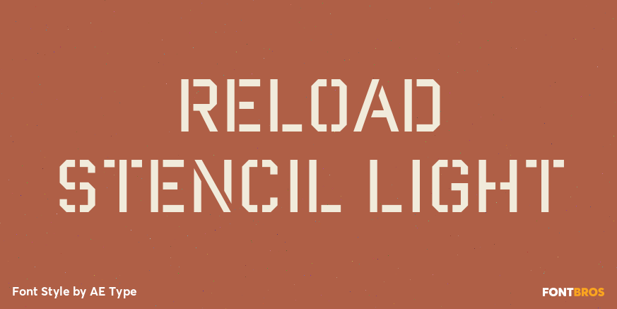 Reload Stencil Light Poster