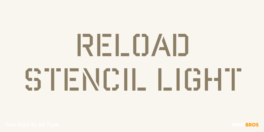 Reload Stencil Light Poster