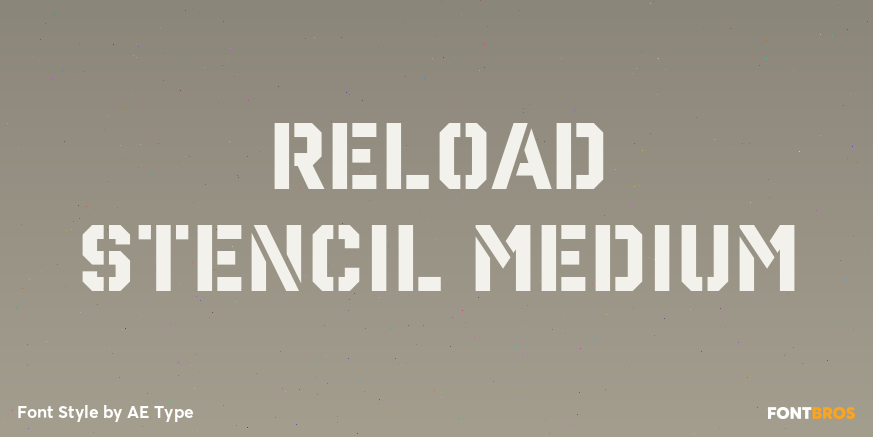 Reload Stencil Medium Poster