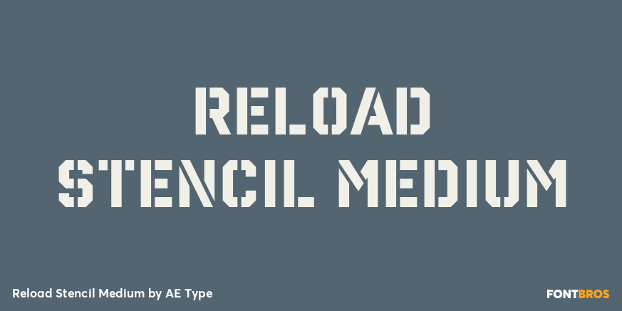 Reload Stencil Medium Poster