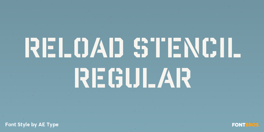 Reload Stencil Regular Poster