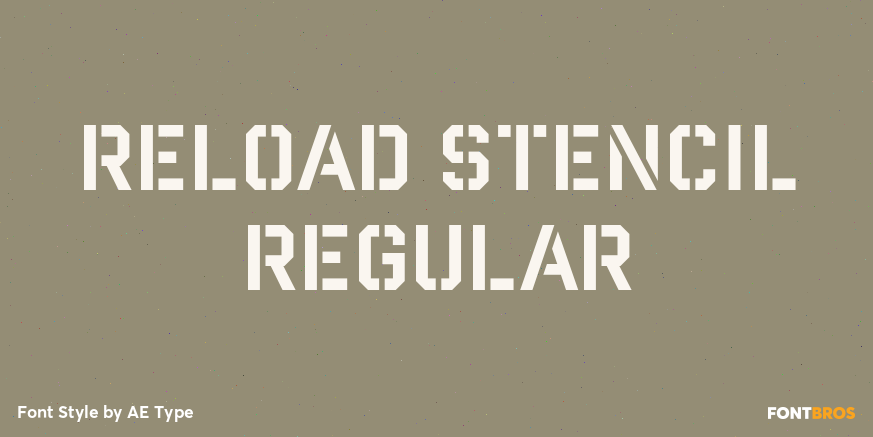 Reload Stencil Regular Poster