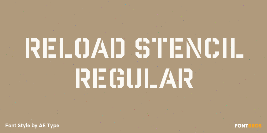 Reload Stencil Regular Poster