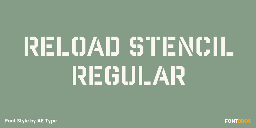 Reload Stencil Regular Poster