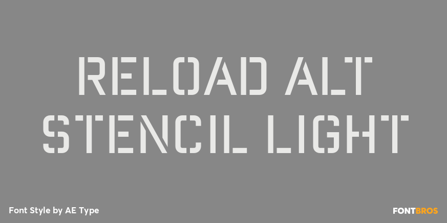 Reload Alt Stencil Light Poster
