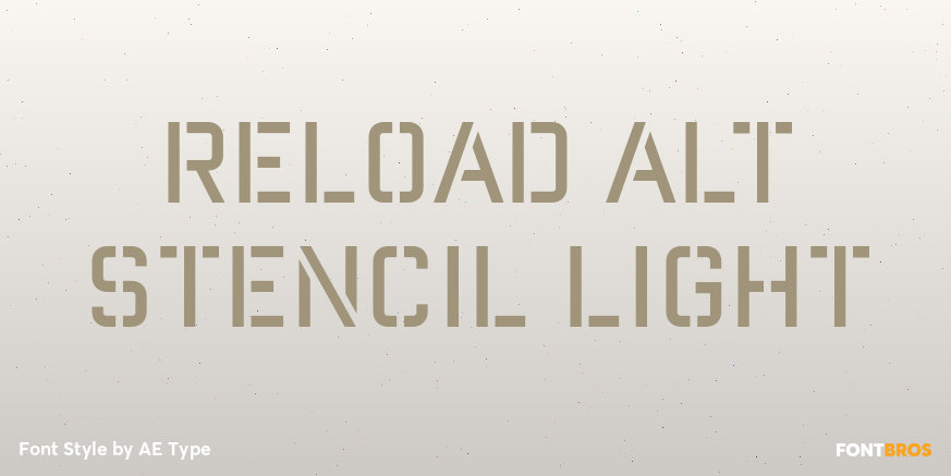 Reload Alt Stencil Light Poster