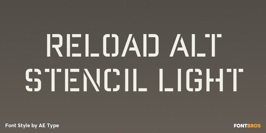 Reload Alt Stencil Light Poster