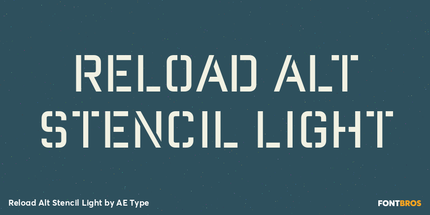 Reload Alt Stencil Light Poster