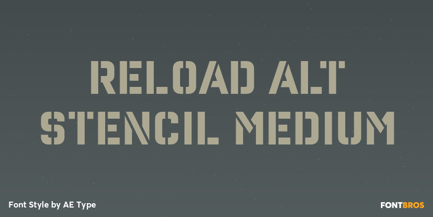 Reload Alt Stencil Medium Poster