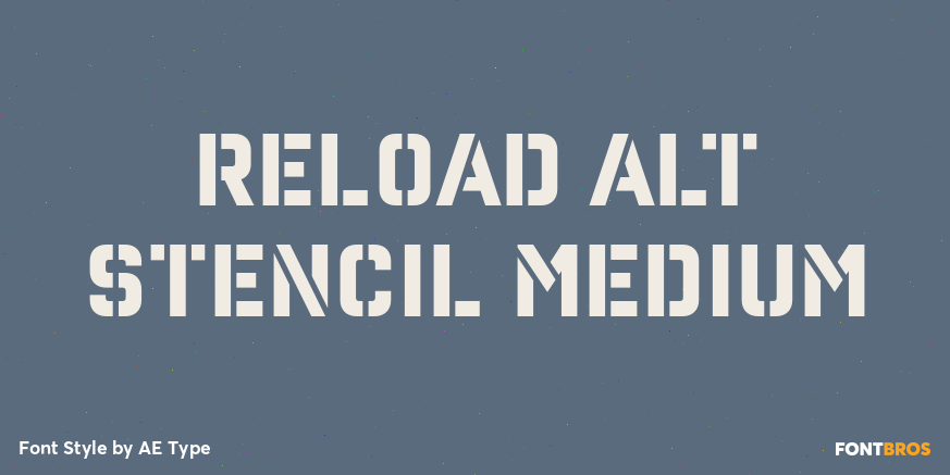 Reload Alt Stencil Medium Poster