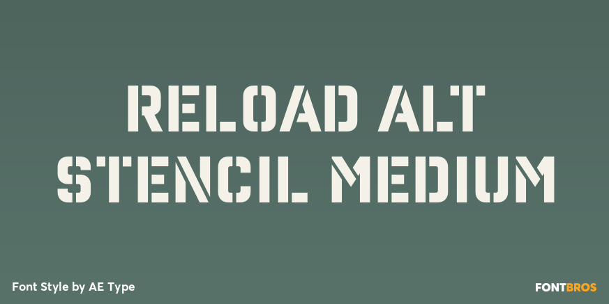 Reload Alt Stencil Medium Poster