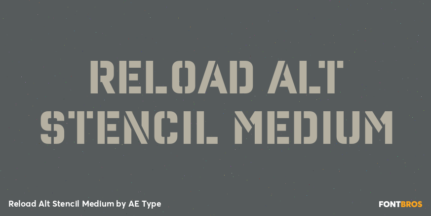 Reload Alt Stencil Medium Poster