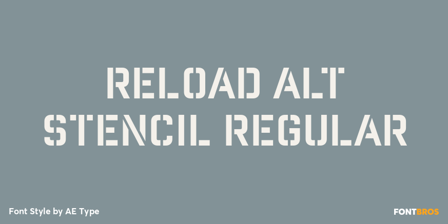 Reload Alt Stencil Regular Poster