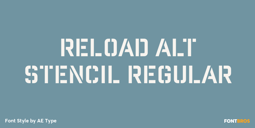 Reload Alt Stencil Regular Poster