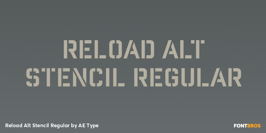 Reload Alt Stencil Regular Poster