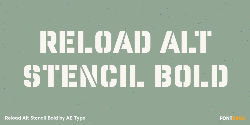Reload Alt Stencil Bold Poster