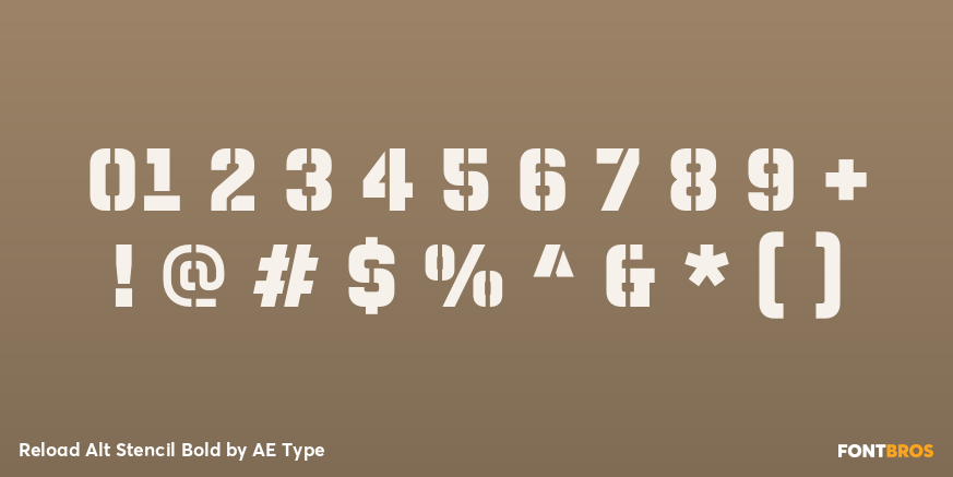 Reload Alt Stencil Bold Font Poster #4