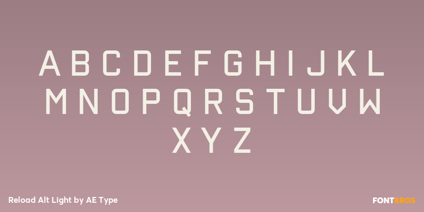 Reload Alt Light Font Poster #2