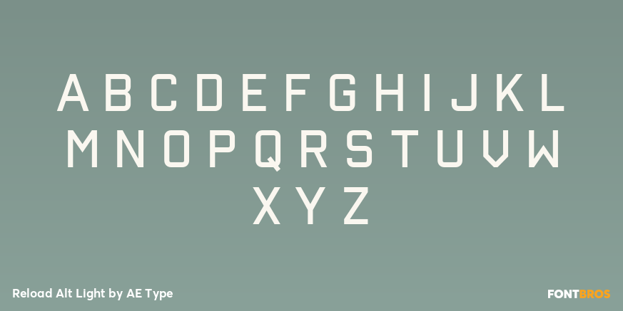 Reload Alt Light Font Poster #3