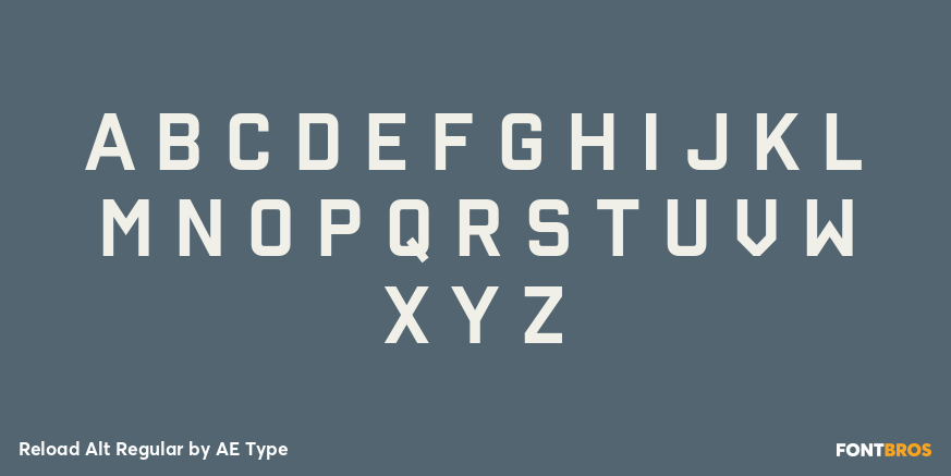 Reload Alt Regular Font Poster #1