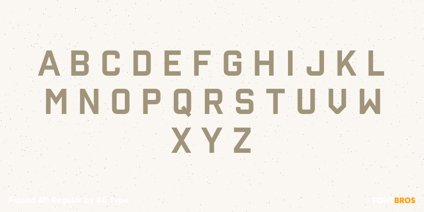 Reload Alt Regular Font Poster #1