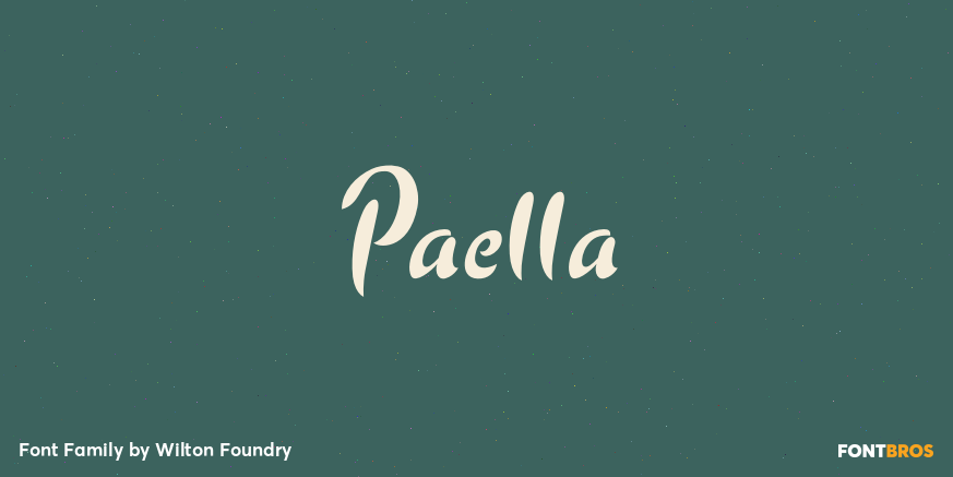 Paella Font Poster #1