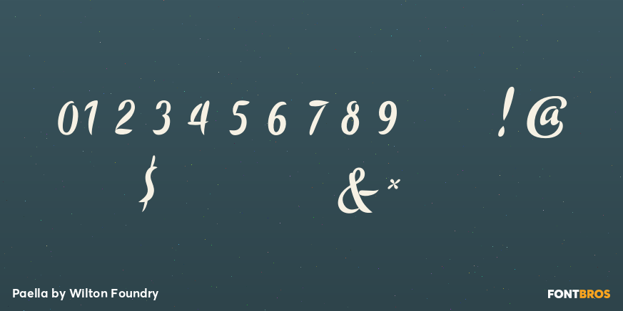 Paella Font Poster #4