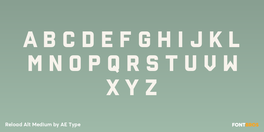 Reload Alt Medium Font Poster #2