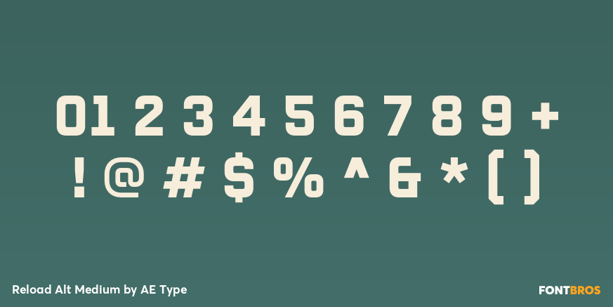 Reload Alt Medium Font Poster #4
