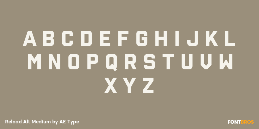 Reload Alt Medium Font Poster #1