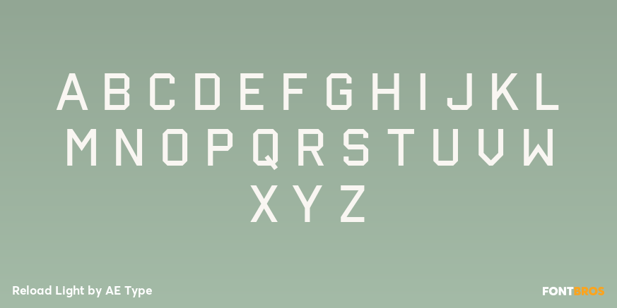 Reload Light Font Poster #2