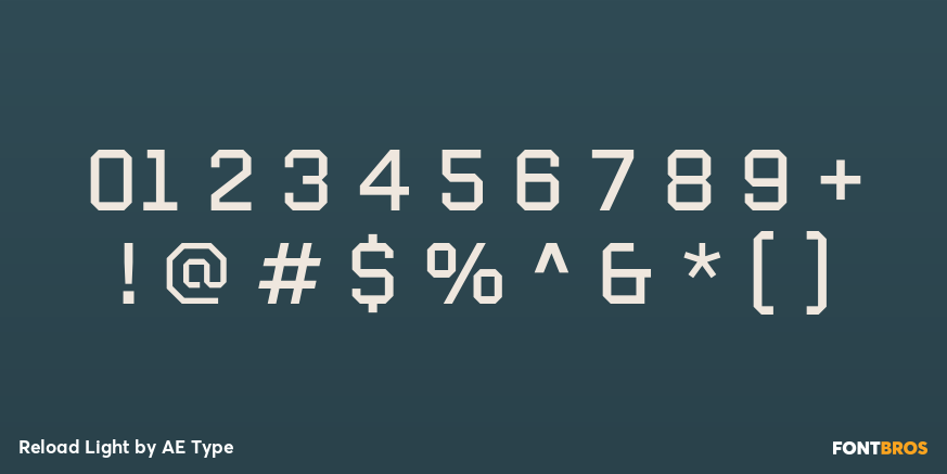 Reload Light Font Poster #4