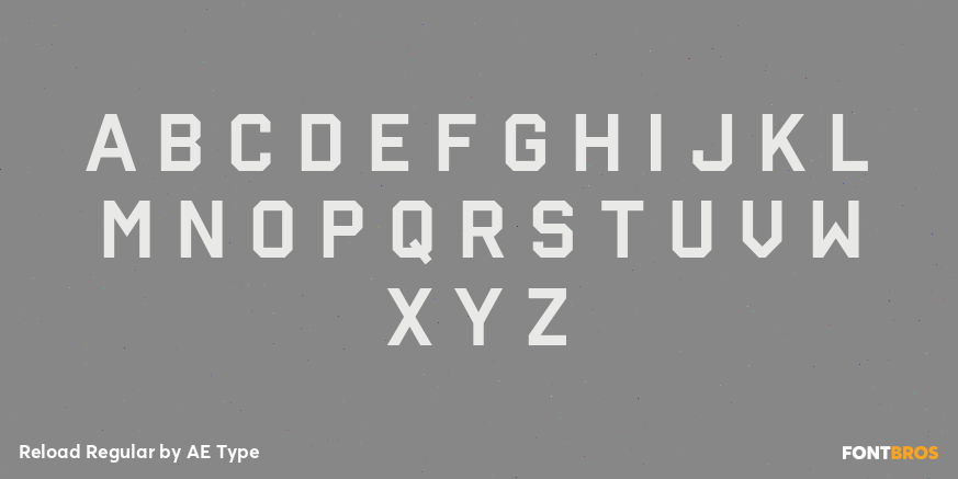 Reload Regular Font Poster #1