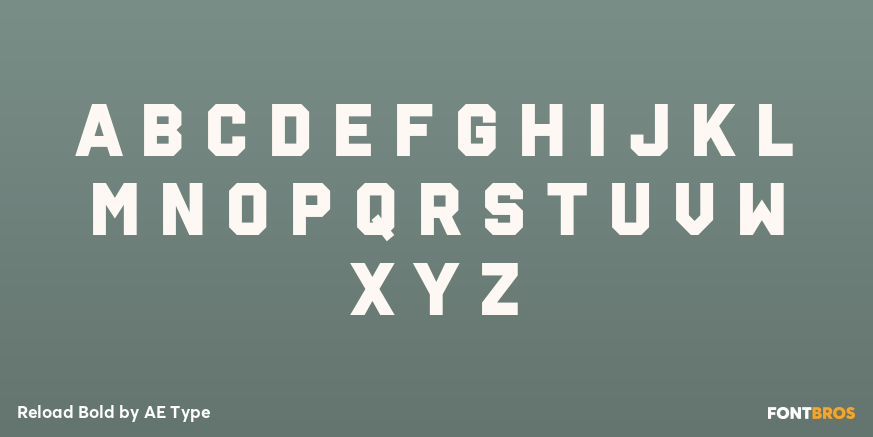 Reload Bold Font Poster #1