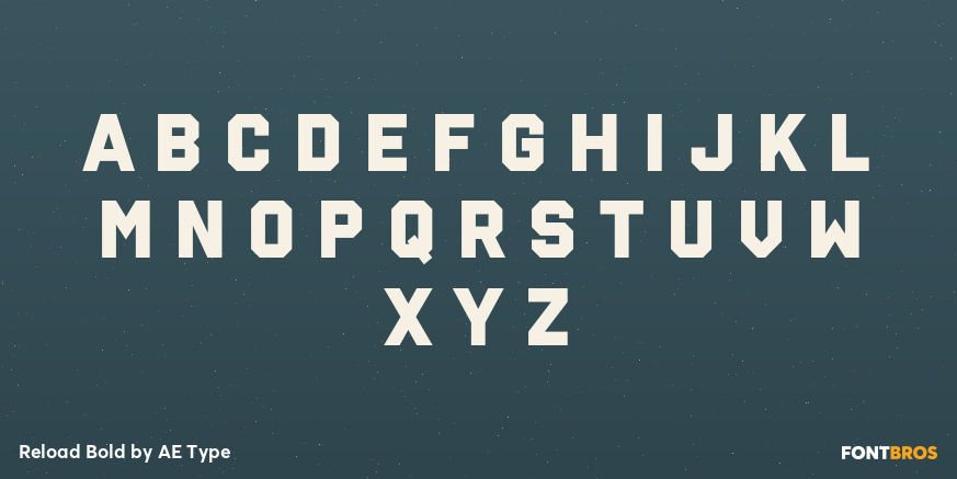 Reload Bold Font Poster #1