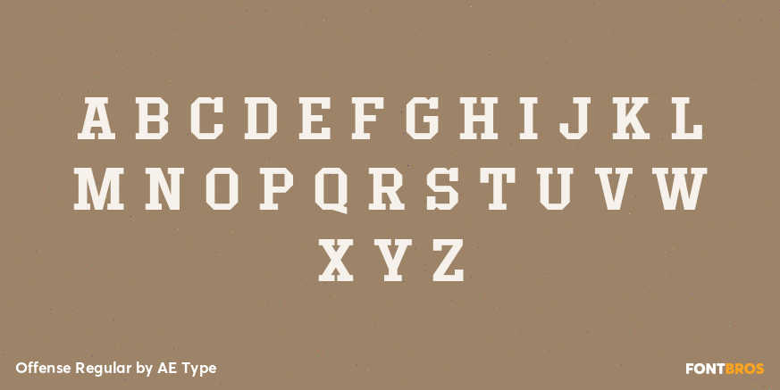 Offense Regular Font Poster #2