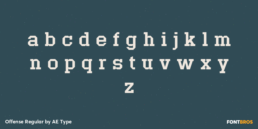 Offense Regular Font Poster #3