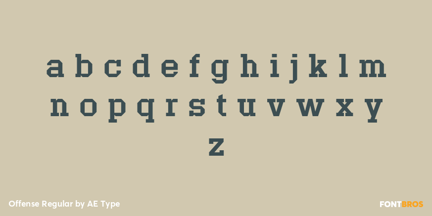 Offense Regular Font Poster #1